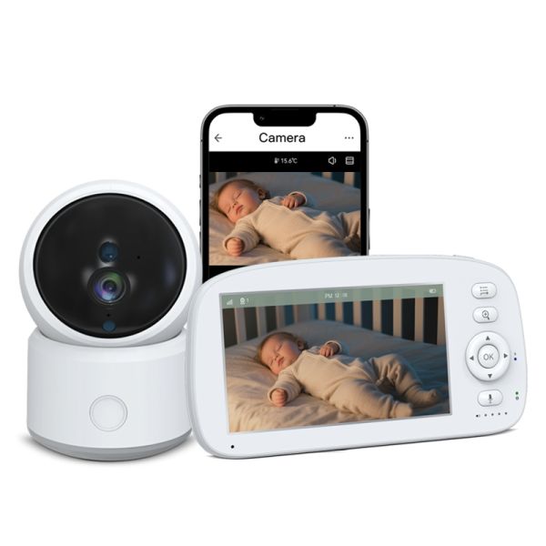 Wi-Fi Baby Monitor with Mobile App Support Eco Mode and 1-Year Warranty for Remote Infant Monitoring