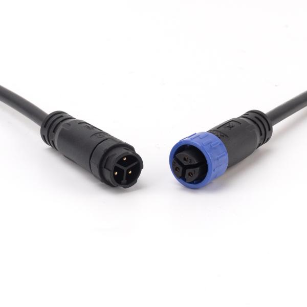 Electric Waterproof Male Female Connector IP67 M16 Self Locking For LED Light
