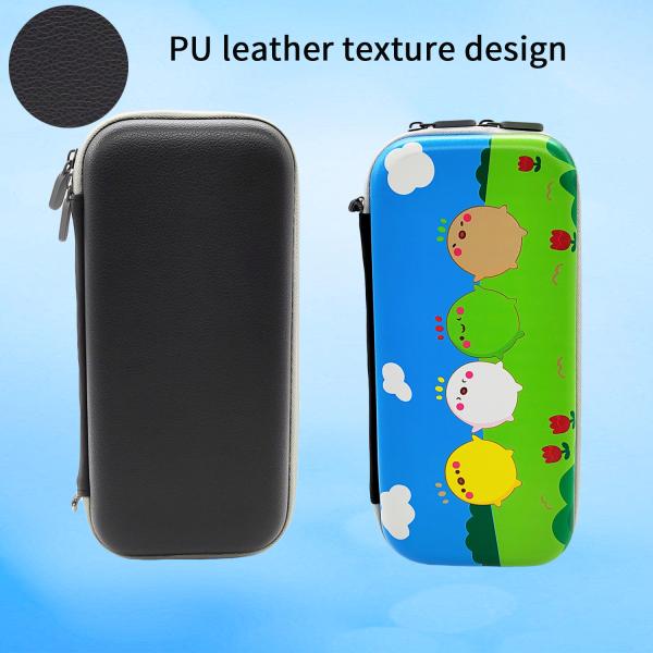 Cute Cartoon Chicken Pattern Hard PU Face Carrying Travel Bag for Nintendo Switch Oled