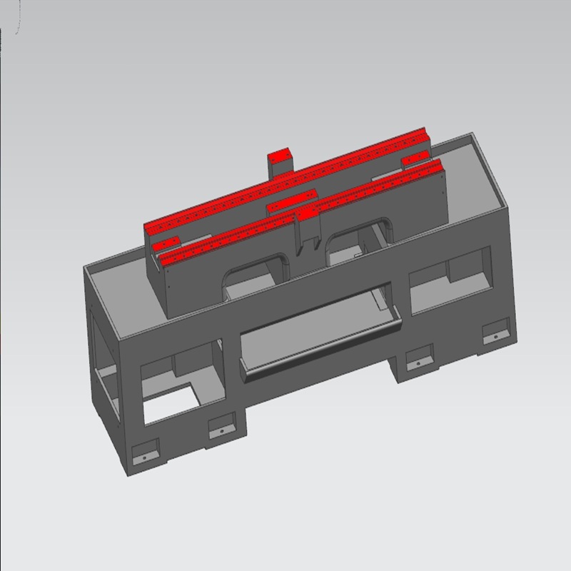 HT Casting CNC Machining Center Bed OEM Machine Tool Casting with Box Rib Structure