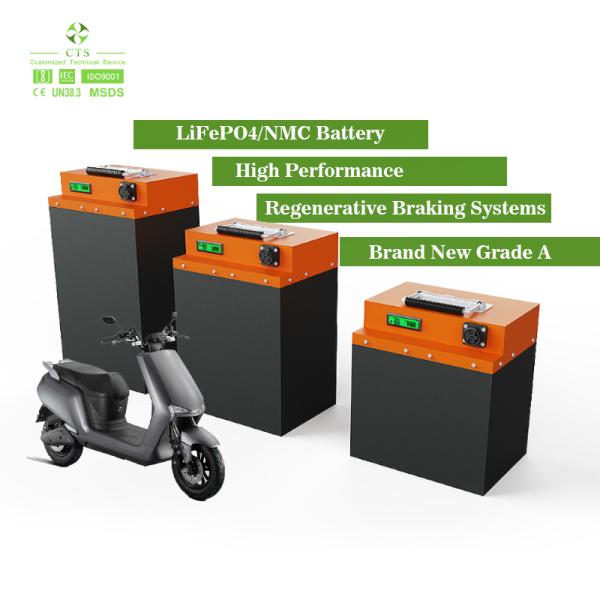 CTS Direct Factory 60V 72V 30Ah 40Ah 50Ah  Lithium Battery for Delivery E-bike Scooter, Wholesale OEM/ODM Custom Li-ion Battery Pack