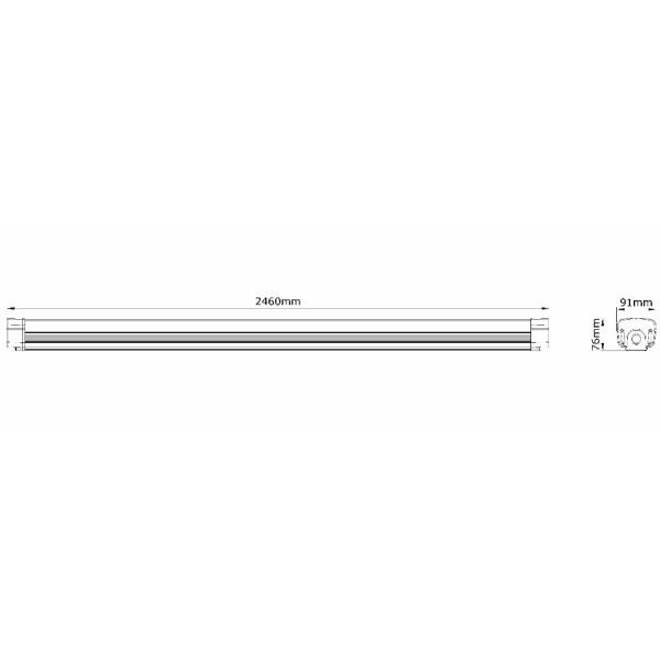 Iluminacion вися свет доказательства СИД 6w 9w T5 T8 90cm 150cm Tri