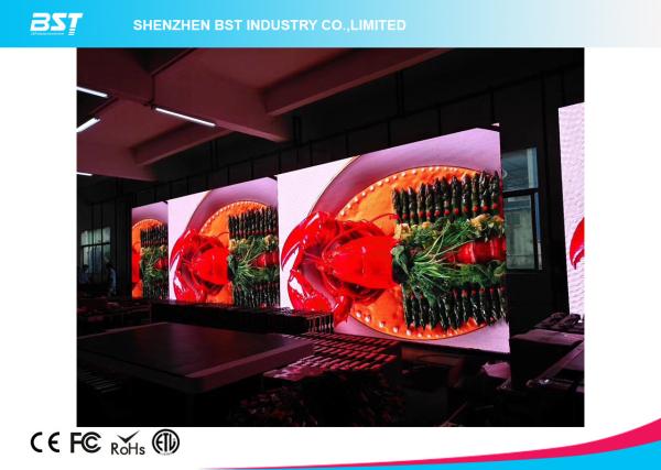 IP43 P5 interior SMD2121 que hacen publicidad de la pared video del LED defienden el gabinete delgado (>1200nits)