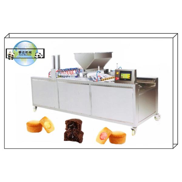 Semi Automatic Cup Cake Processing Machine, Cup Cake Center Filling Machine 220V 350-500kg/H