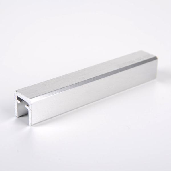 12Mm Extruded Aluminum Handrail Profiles Tempered Glass Stair Railings Handrail Fence