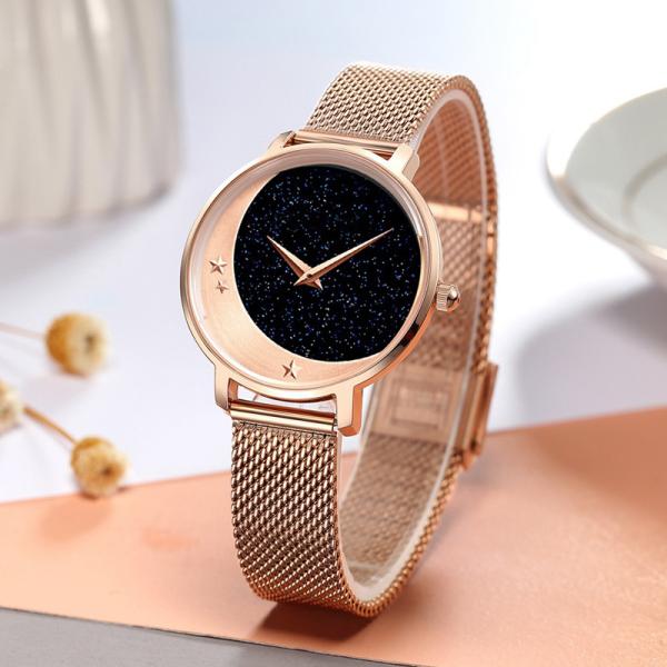 Galvanized Gypsophila Women Quartz Wrist Watch , Branded Wrist Watch For Women