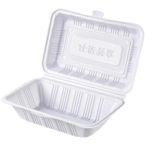PP Disposable Compostable Clamshell Containers Corn Starch Degradable