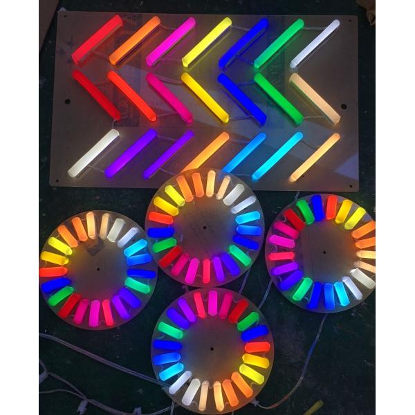 Hookah Shisha Handmade Neon Sign PMMA Silicone Material Transparent Backing