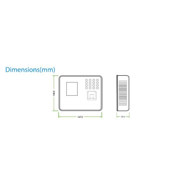 Биометрический читатель карты системы RFID посещаемости времени отпечатка пальцев