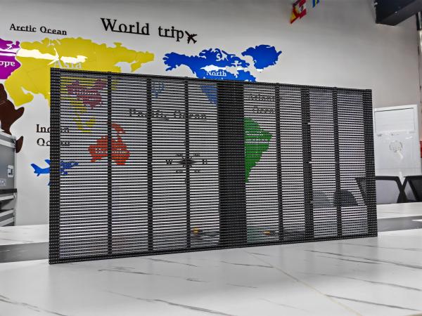 DC5V Transparent LED Screen Display Customized High Brightness Grille LED Screen