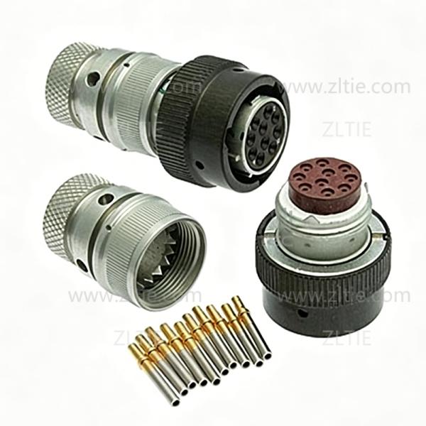 ZH23 Series Shell Size 18 10 Pin Female Plug with Type 09 Thermoplastic Sleeve Type Tail Attachment – СНЦ23-10/18Р-13-В