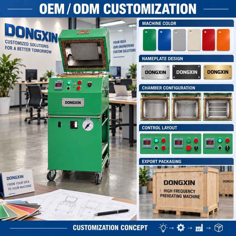 27.12 MHz High Frequency Melamine Preheating Machine with 3-Stage Voltage Control and Stainless Steel Construction