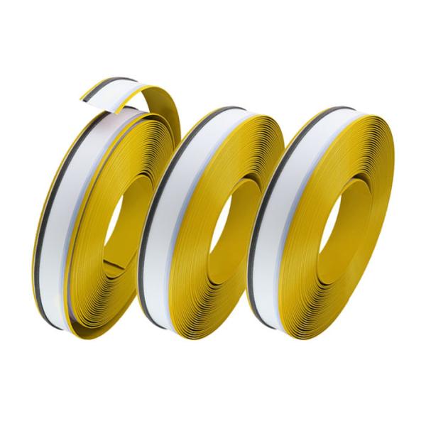 Yellow Color Painting Aluminum Trim Cap Grade A With One Side Edge Return Side