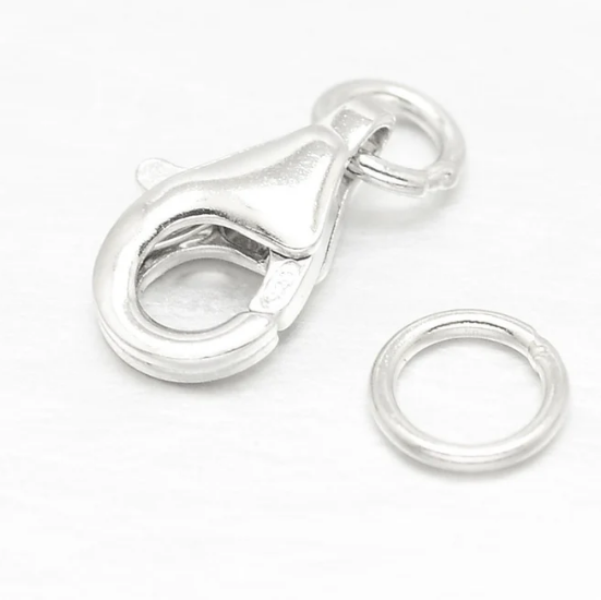 OEM ODM 18K Золотая лобстерная застежка ручной работы DIY 925 Стерлинговая серебряная лобстерная застежка