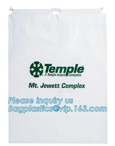 Biodegradable Environment friendly LDPE Plastic bags with DRAWSTRING closure bags, backpack, drawtape bag, essentials