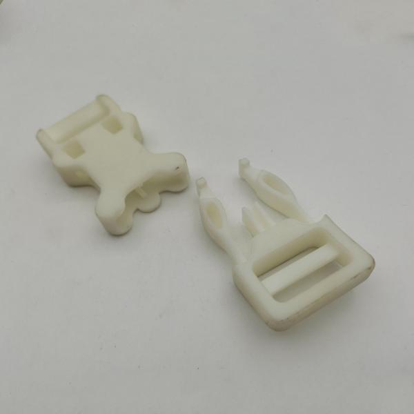 CE CCIC 37.8mm Plastic White Side Release Buckle For Nylon Webbing