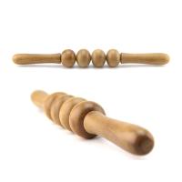 Anti terapia de madeira da saúde da vara da bola de rolo da massagem das celulites
