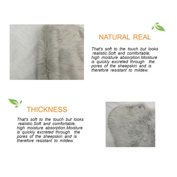 Chair Sheepskin Cushion Pads Living Room Area Rug 65x180