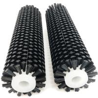 Rolo de escova de nylon rígido personalizável para limpeza de adesivos em tubos de plástico