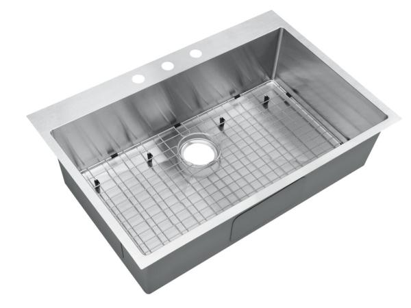 Handmade House Single Bowl Kitchen Sinks Stainless Steel Kitchen Sinks With Bottom Grid