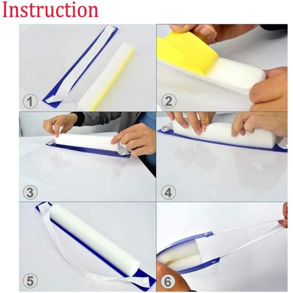 Non Wearing Pressure Plastic Face Shield , Chemical Resistant Face Shield Safe