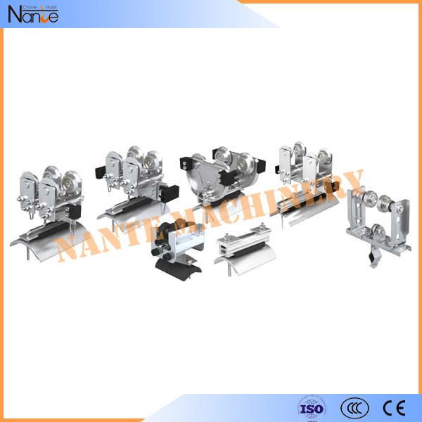 Cable Ball bearing H / I Beam Trolley Festoon System With Neoprene Bumper 300m/min