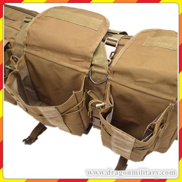 OEM high quality 36 inch double tactical rifle case with molle gear