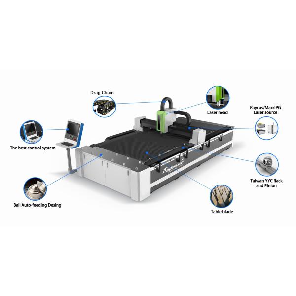 1000W 2000W 3000W 4000W 5000W Sheet Metal Carbon Steel Stainless Steel Fiber Laser Cutting Machines