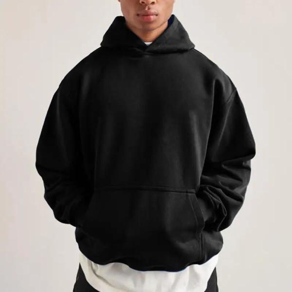                  2023 Blank Hoodie Men′s Custom Embroidered Logo Men′s Thick Unisex Oversized Hoodie             