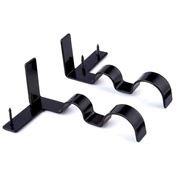 Двойные занавесные стойки для подвесок для окна спальня домашнее украшение вечеринка