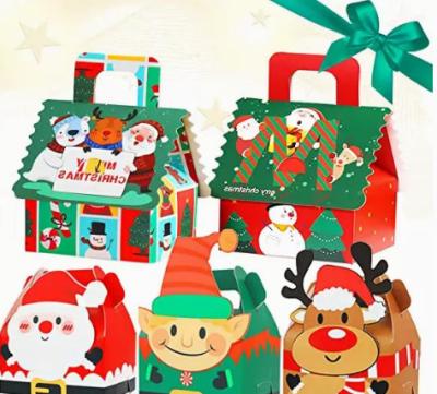 Gravure Printing Christmas Cardboard Gift Boxes 12*10cm Christmas Ornament Box