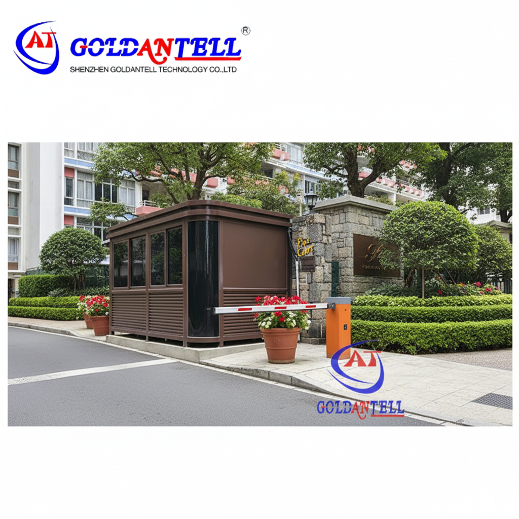 High Standard Elegant Security Guard House Cabin Toll Booth For Garden Optional Window Customizable Security Booth Designed For Various Environments