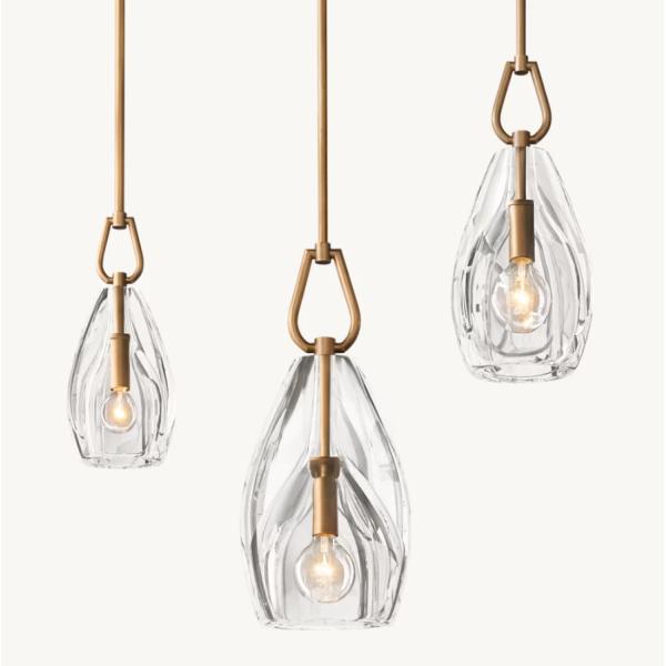 Бронзовый цилиндр подвесный подвесный светильник современный светодиодный ботаник подвесный флейта