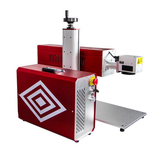 Máquina portátil da marcação do laser do CO2 do tubo do metal do RF para a gravura de madeira de couro