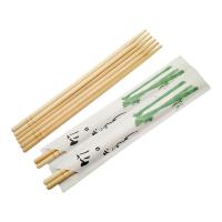 Emballage adapté aux besoins du client lavable autour des baguettes en bambou aucune bavures 19.5cm