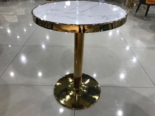 75cm Marble Iron Coffee Table