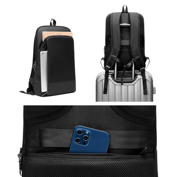 Factory hot sell new usb charging men anti theft travel waterproof notebook bagpack slim laptop backpack