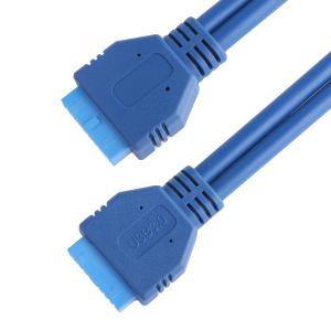 Usb3.0 20p ICD Conector Ldpe Transparente 45p Azul PVC OEM / ODM