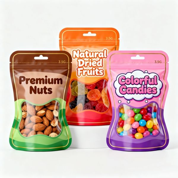 PE Plastic Matte Food Packaging Bag Smell Proof Holographic Mylar Bag Laminated Embossed Plastic Bag for Flavor Snacks