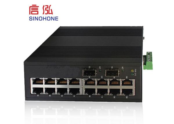 Compact 16 Port Ethernet Switch 10/100 Mbps Secure Stable Industrial Grade