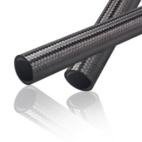 Авиационное поле 100% твердая трубка из углеродного волокна 3K Twill Round Tube для аксессуаров дронов