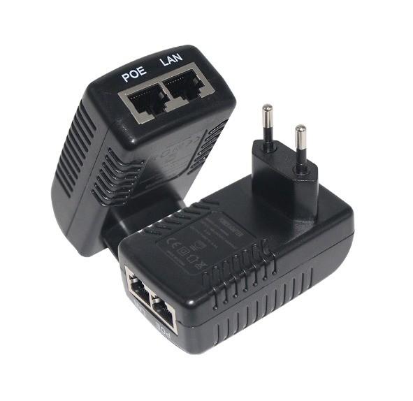 0.4A 1000Mbps POEインジェクタースプリッター 12V 24V 48V Power over Ethernetアダプター