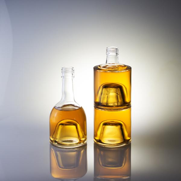 Стеклянный корпус Новейшая модель Мини-бутылка с виски с алюминиевой крышкой 50 мл 100 мл 200 мл