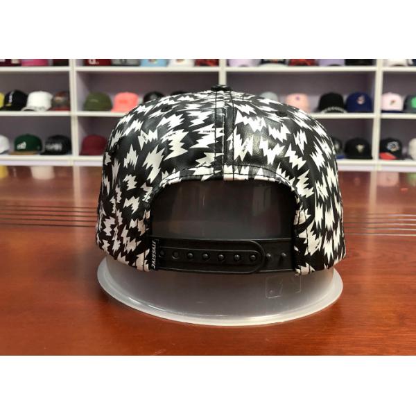 Унисекс изготовленная на заказ вышивка 6 белизны 3Д обшивает панелями спорта шляп брим Пу крышку улицы кожаного плоского городскую