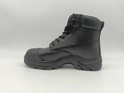 Breathable Leather Firefighting Boots Waterproof Lightweight Comfortable Work Shoes Black