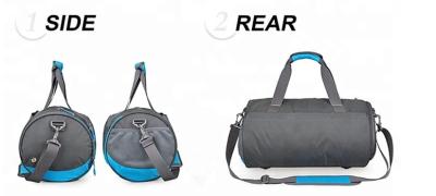 Premium Nylon Fabric Sports Gym Bag Waterproof With Shoe Compartment