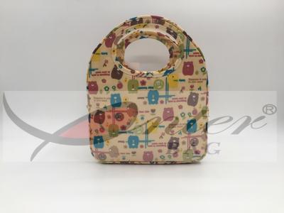 Multi Colors Teenager Small Picnic Cooler , Personalized Neoprene Lunch Tote