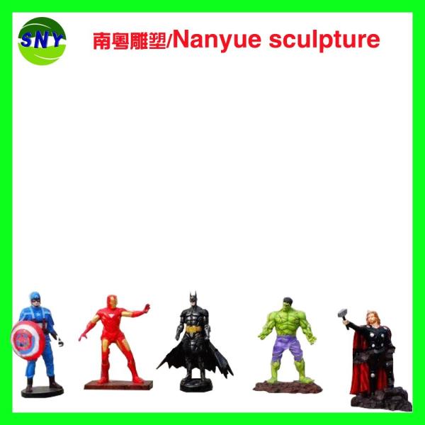 life size fiberglass   movie marvel character hulk statue as decoration in park or hall center