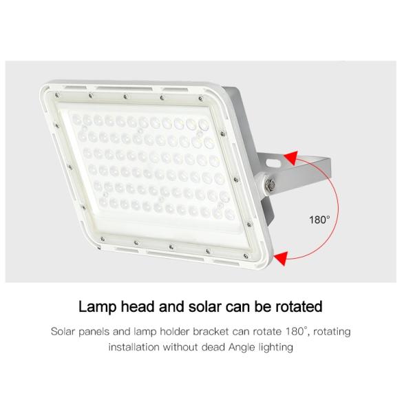 aterproof outdoor ip66 die cast aluminum smd 60w 100w 150w led solar flood lamp