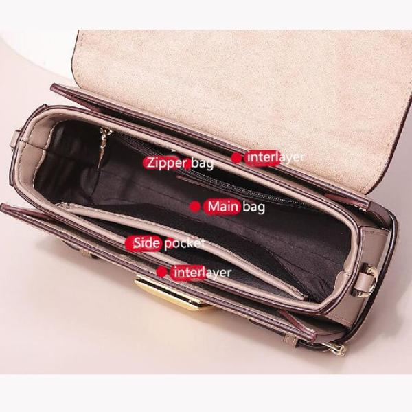 Сумки дам одиночного плеча неподдельные кожаные 20x7x11cm